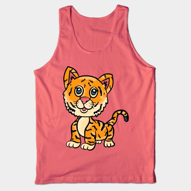 Tiger Tank Top by RoserinArt